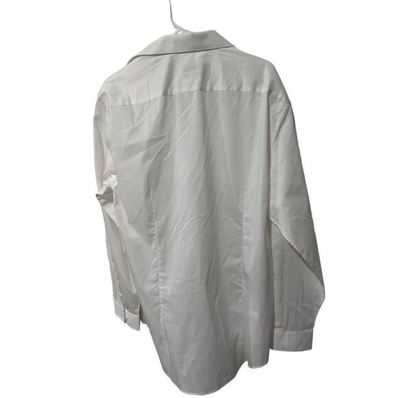 NEW Kenneth Cole Reaction White Professional Button Up Shirt Size 17 34/35 XL - Picture 9 of 9